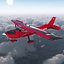 Cessna 172 Red 3D Model