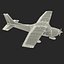Cessna 172 Red 3D Model
