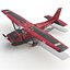 Cessna 172 Red 3D Model