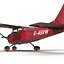 Cessna 172 Red 3D Model