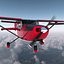 Cessna 172 Red 3D Model