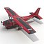 Cessna 172 Red 3D Model