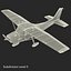 Cessna 172 Red 3D Model