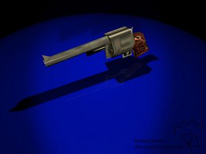 3ds max magnum pistol