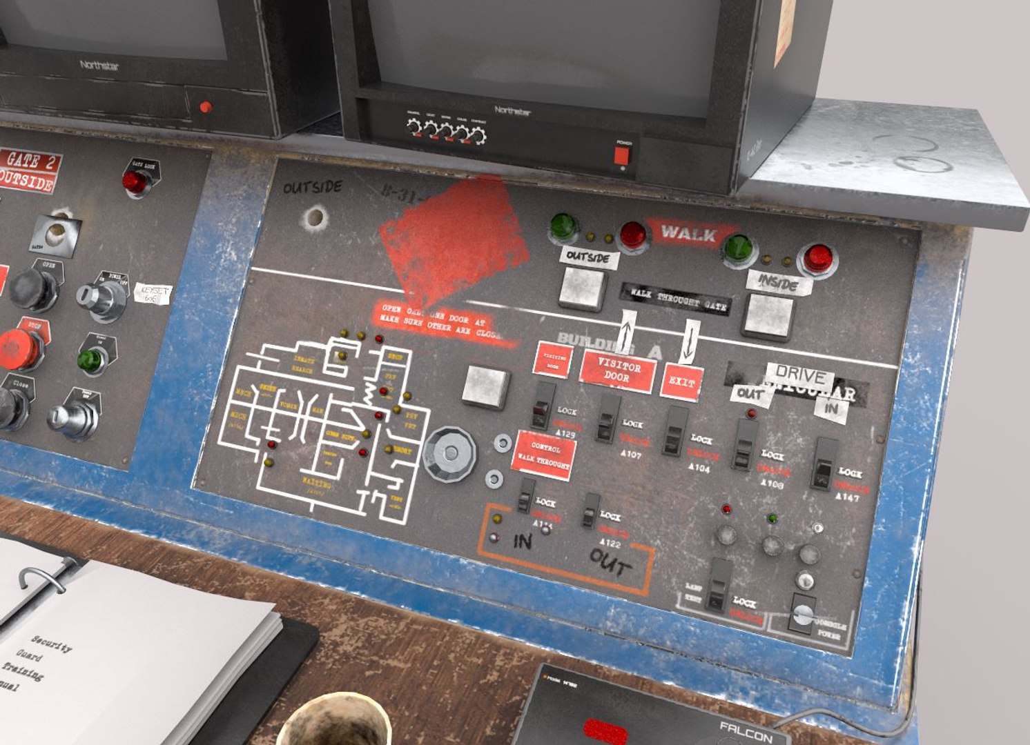Prison Security Desk Model - TurboSquid 1663841