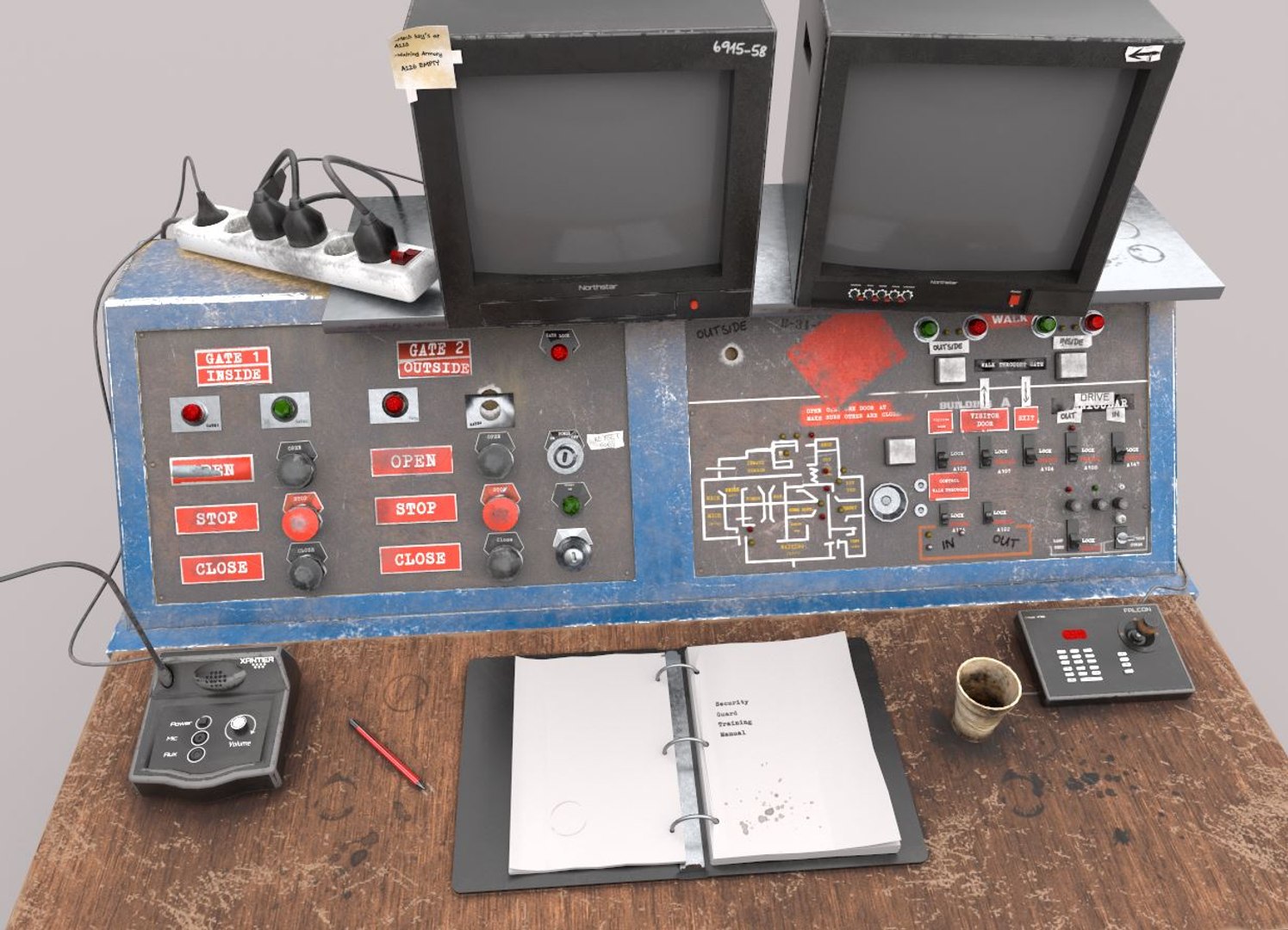 Prison Security Desk Model - TurboSquid 1663841