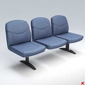 3d airport chair