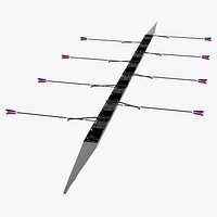 Sweep Eight Rowing 3D Model