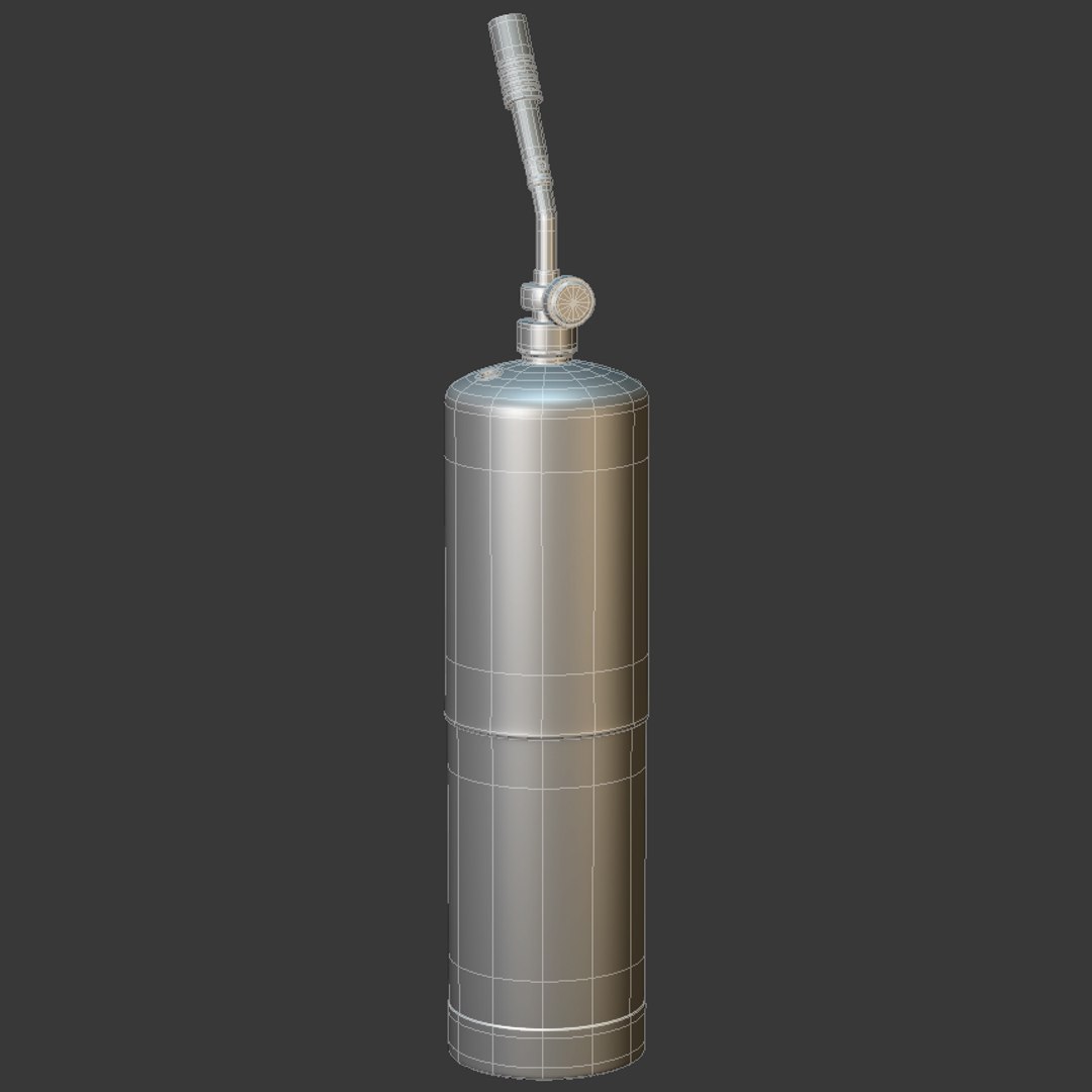 3d Model Propane Torch Tank