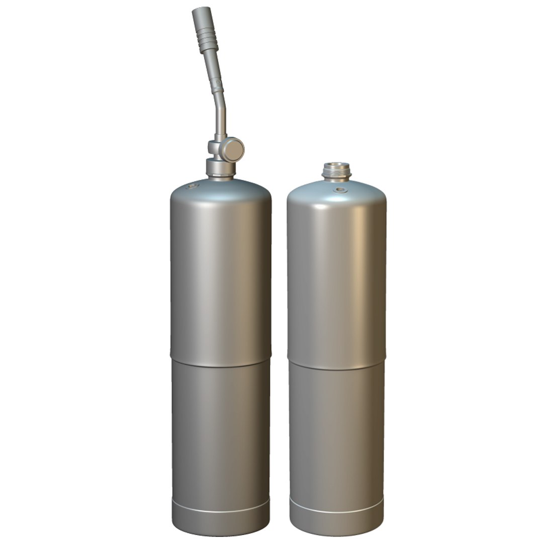 3d Model Propane Torch Tank