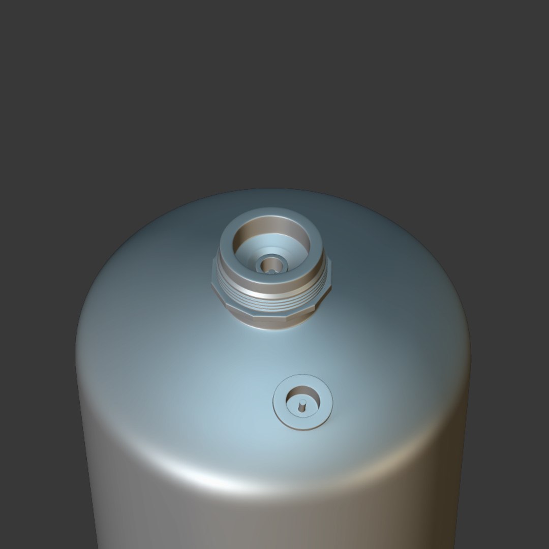 3d Model Propane Torch Tank