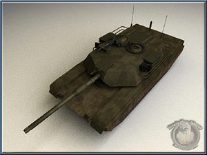 free m1a1 tank 3d model