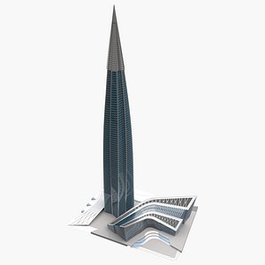 3D lakhta tower model