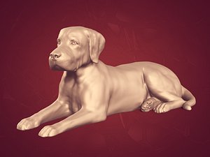 Dog Statue -- Labrador -- Ready for 3D Printing