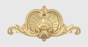 3D shell onlay acanthus model