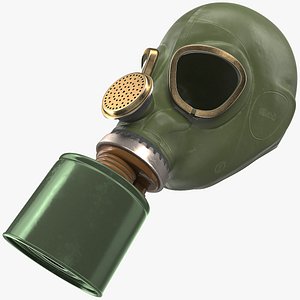 3D single filter gas mask