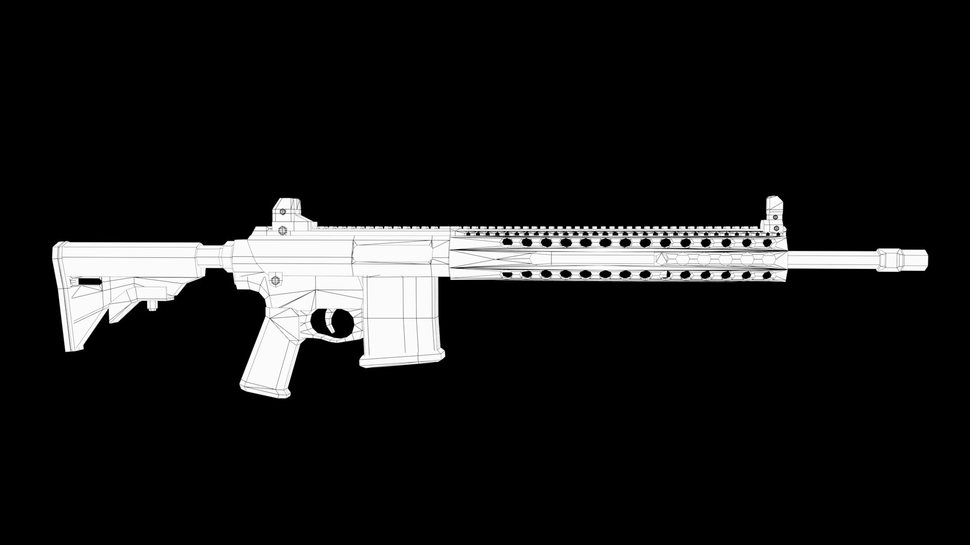 3D M4 Gun - TurboSquid 2091349