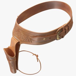 Western Gun Belt with Holster