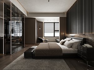 3D Modern bedroom