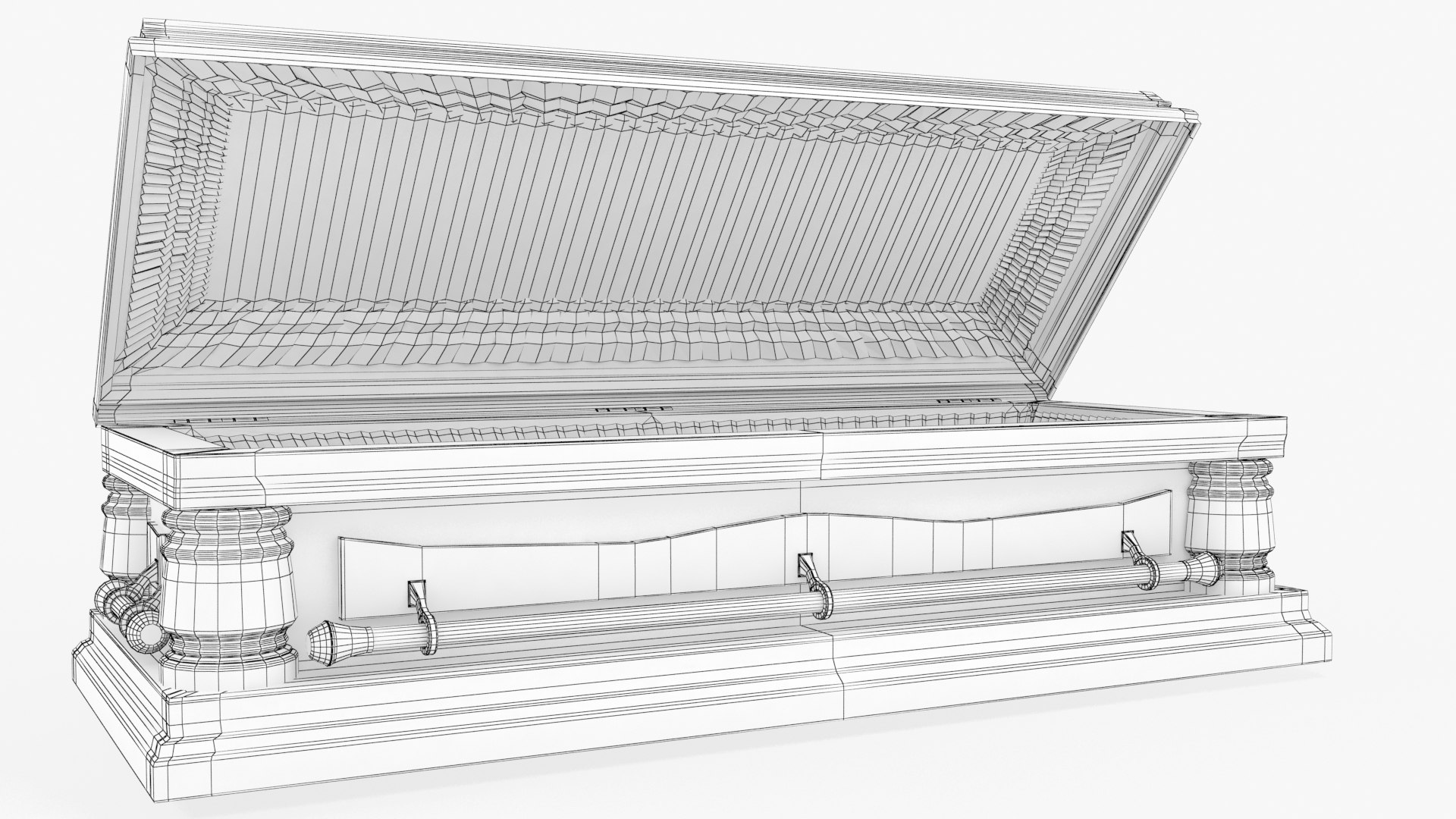 3D Coffin Casket Model - TurboSquid 1453465