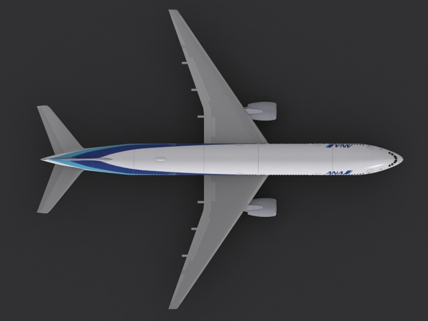 3ds Max B 777-300 Er Ana