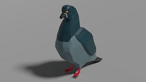 3D animal bird nature