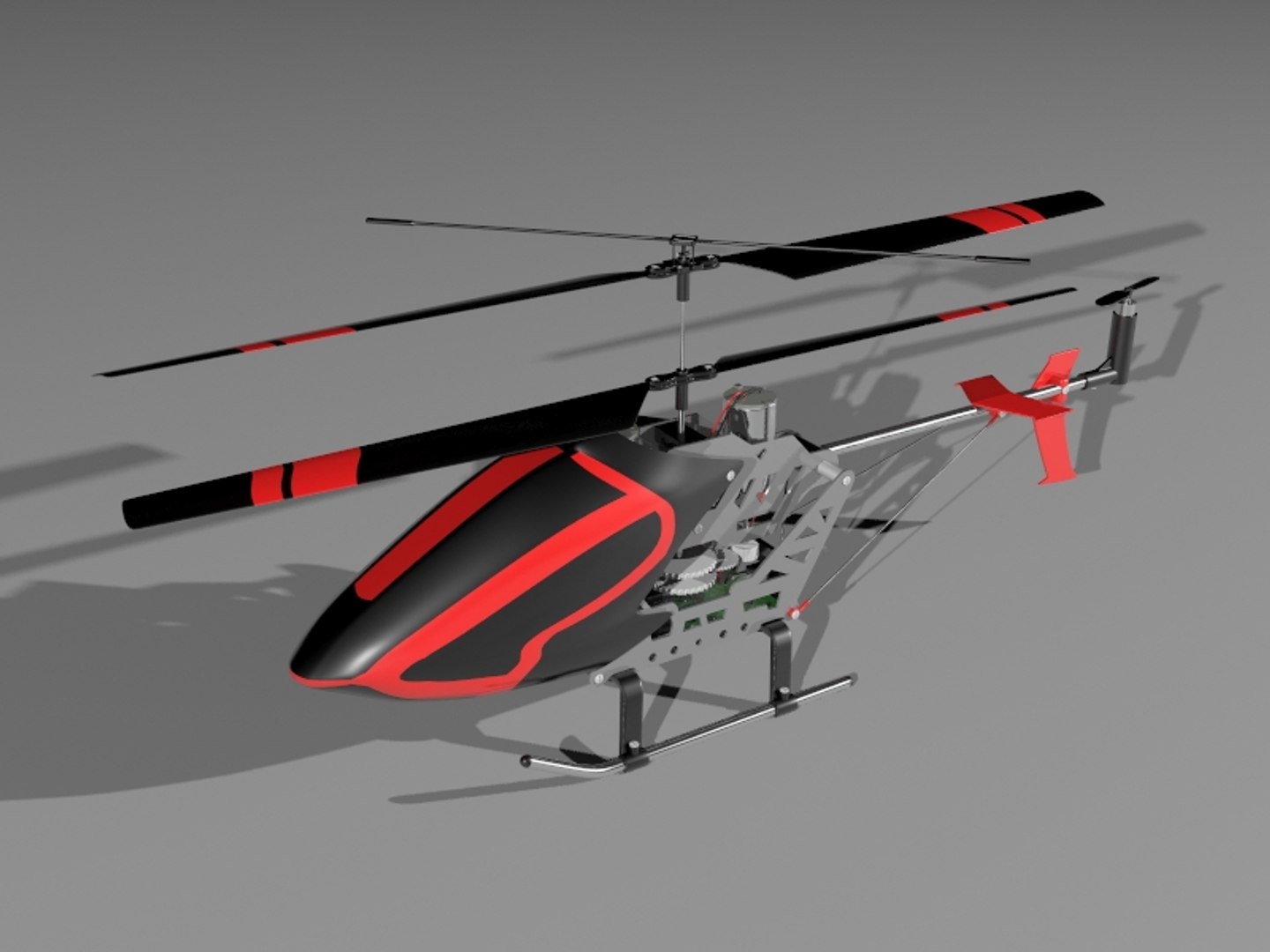 Radio-controlled Helicopter 3d Model