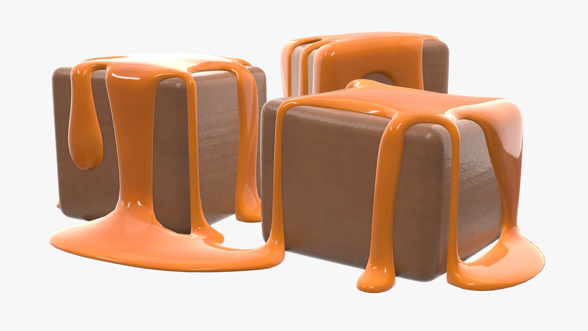 3D Caramel Candy Model TurboSquid 1528408