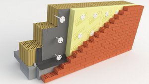 wall thermal insulation 3D model