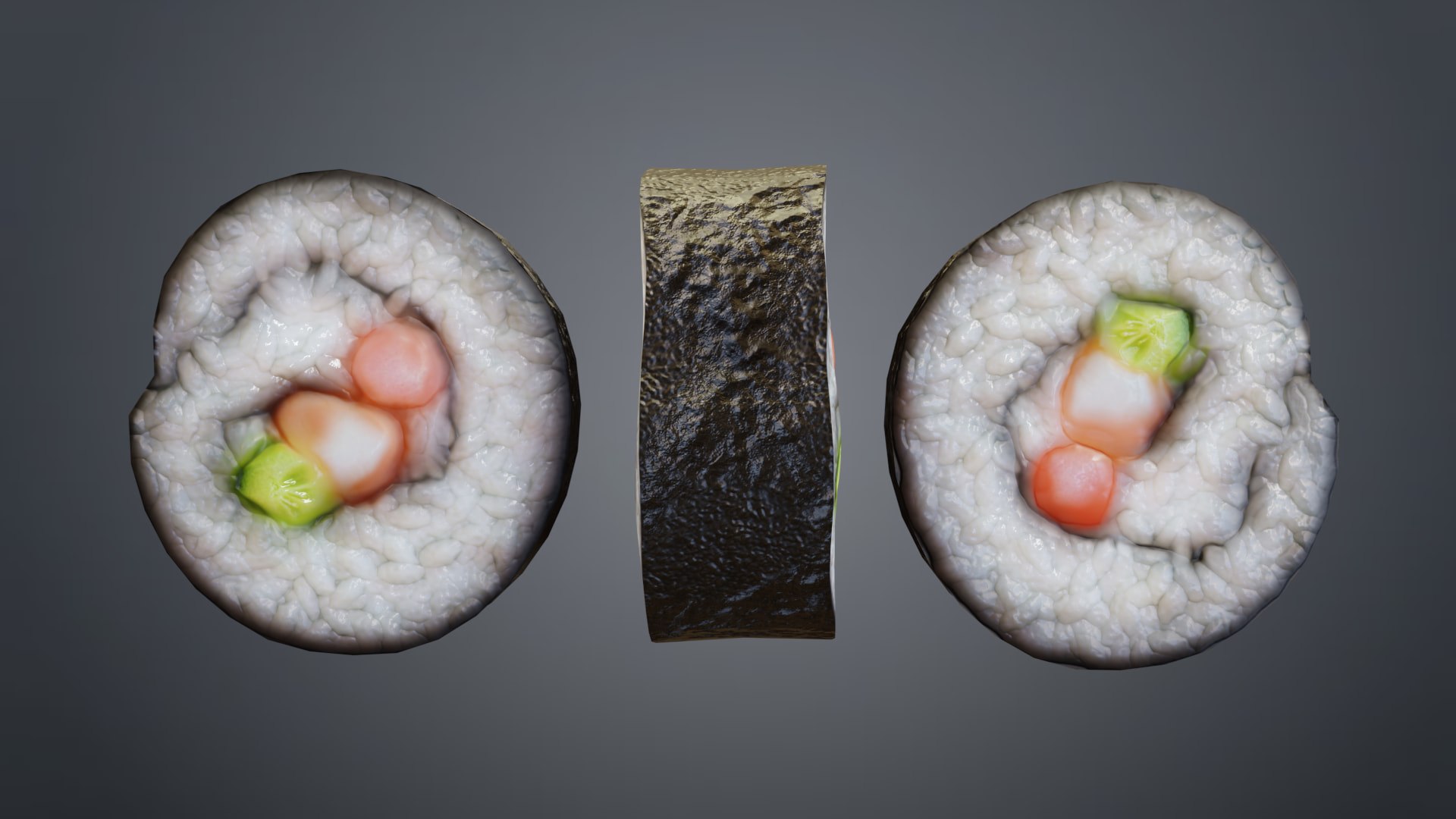 Sushi Roll 3D Model - TurboSquid 1891856