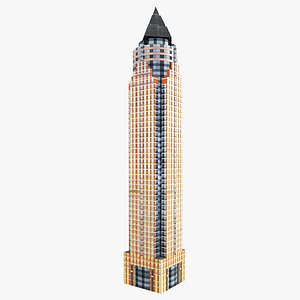 skyscraper messeturm 3d model