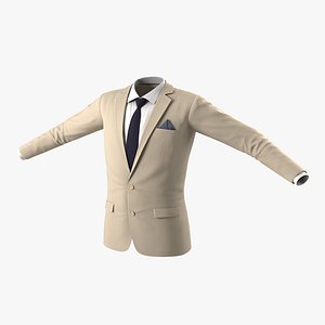 mens suit jacket 8 3d model