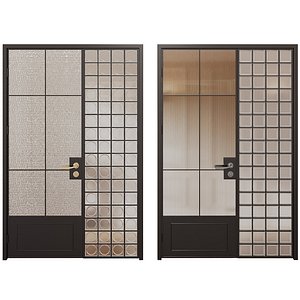 3D Glass door model