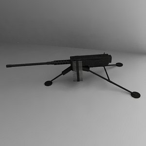 3d model m2 browning