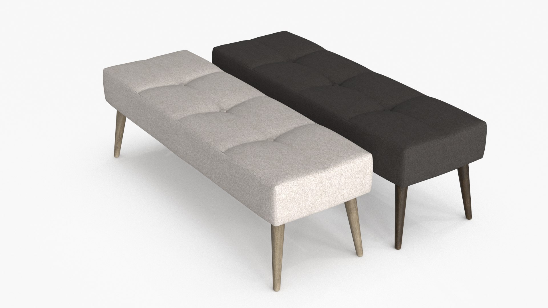 3D Soft Bench 2 Colors - TurboSquid 2214377