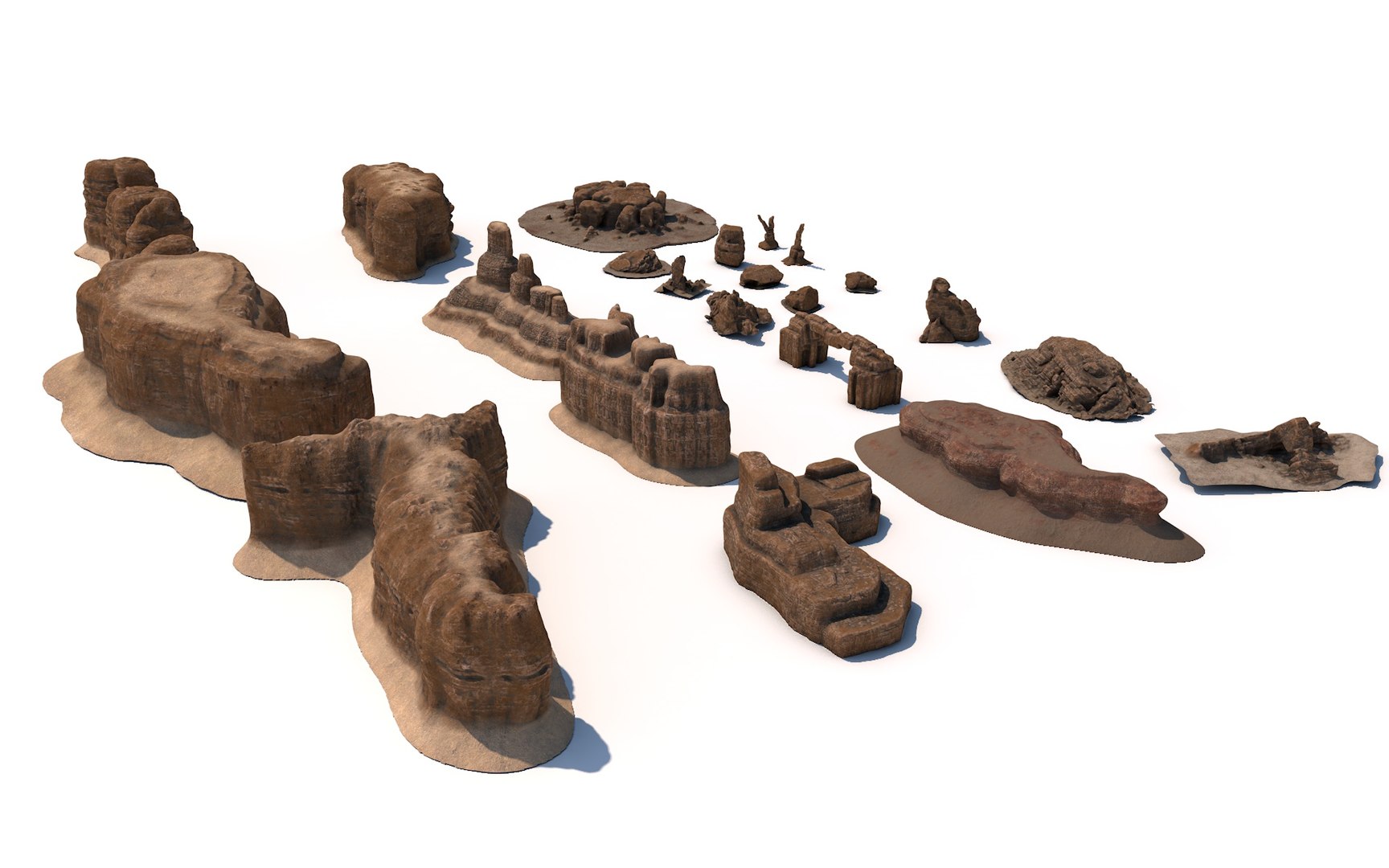 3D Redrock Red Rock Model - TurboSquid 1696164