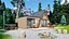 A frame house A34 34m2 Low-poly 3D model