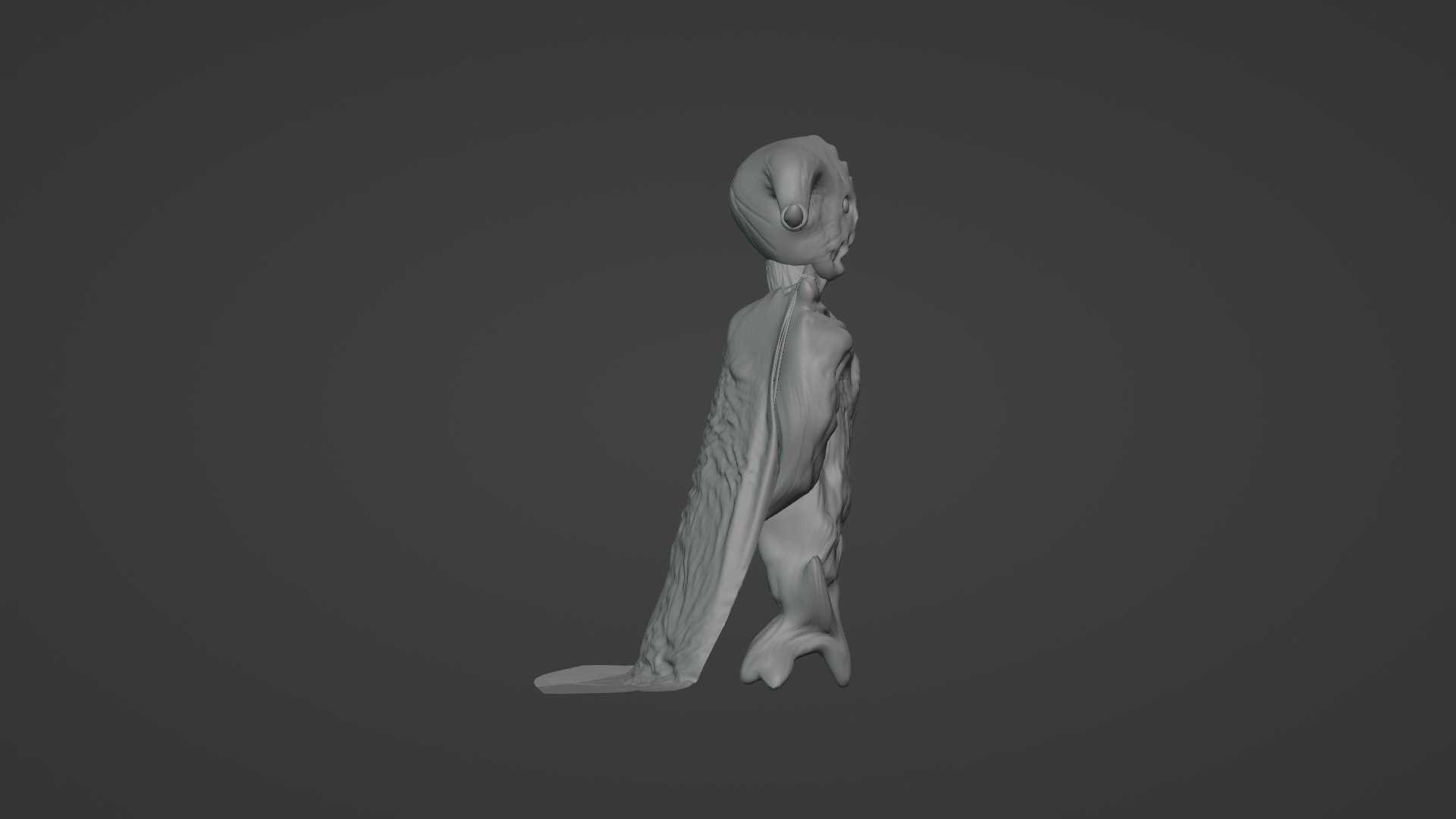 3D Untextured Alien Model Model - TurboSquid 1961394