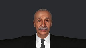 Albert Einstein Hyper Realistic Full Body Fully Rigged 3D Character 3D model