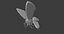 3D ANIMATED MOTH BUTTERFLY model