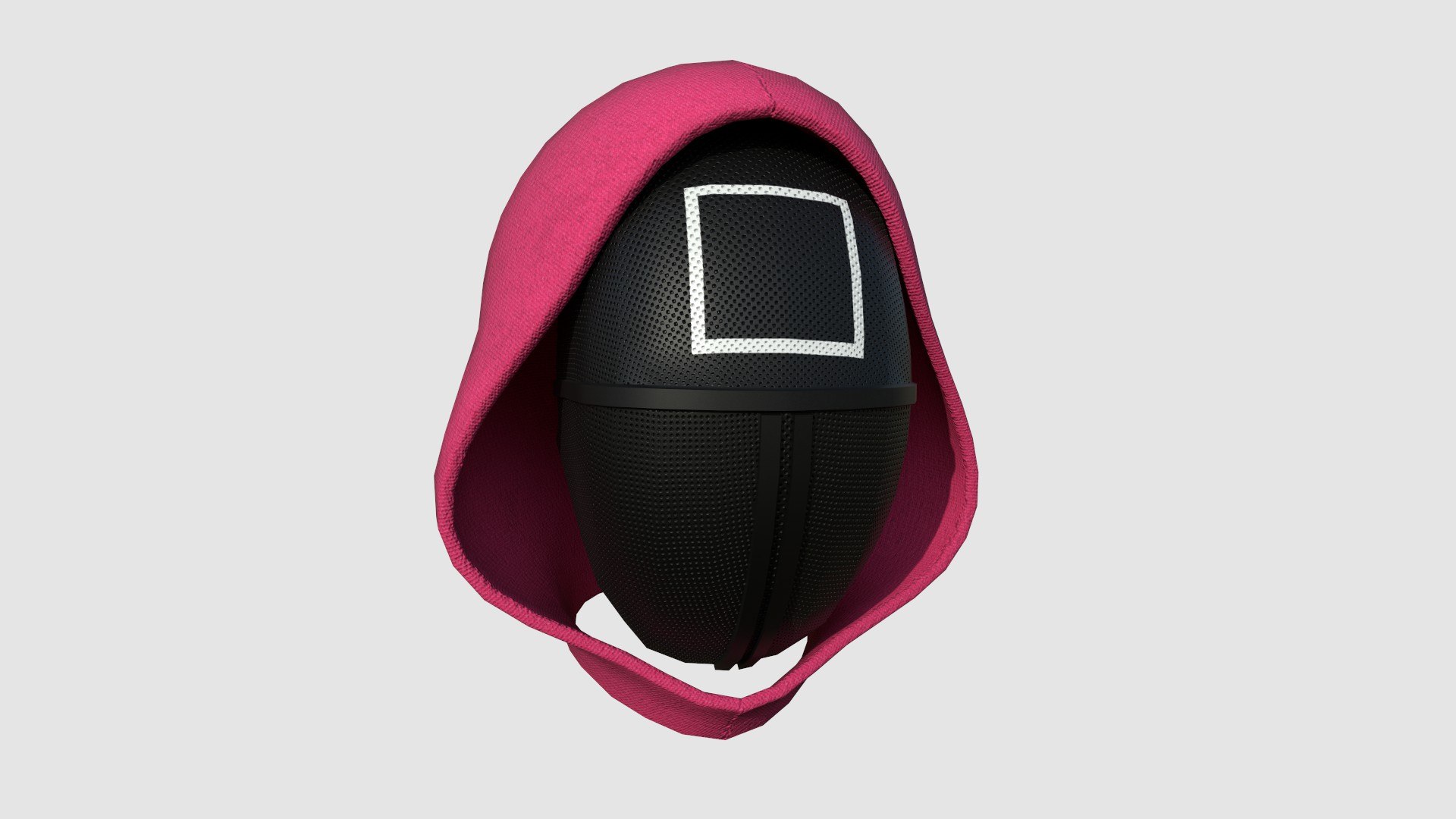 Squid Game Mask 03 Square Character Design Moda Modelo 3D