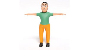 Father Character with rig model