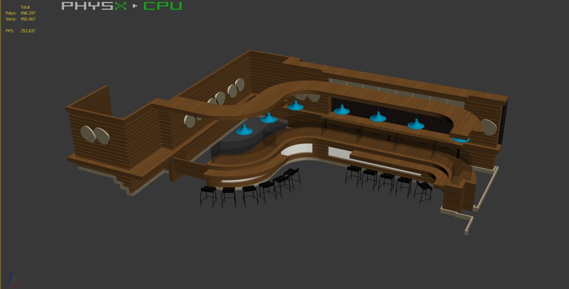 Bar Set 3d Model