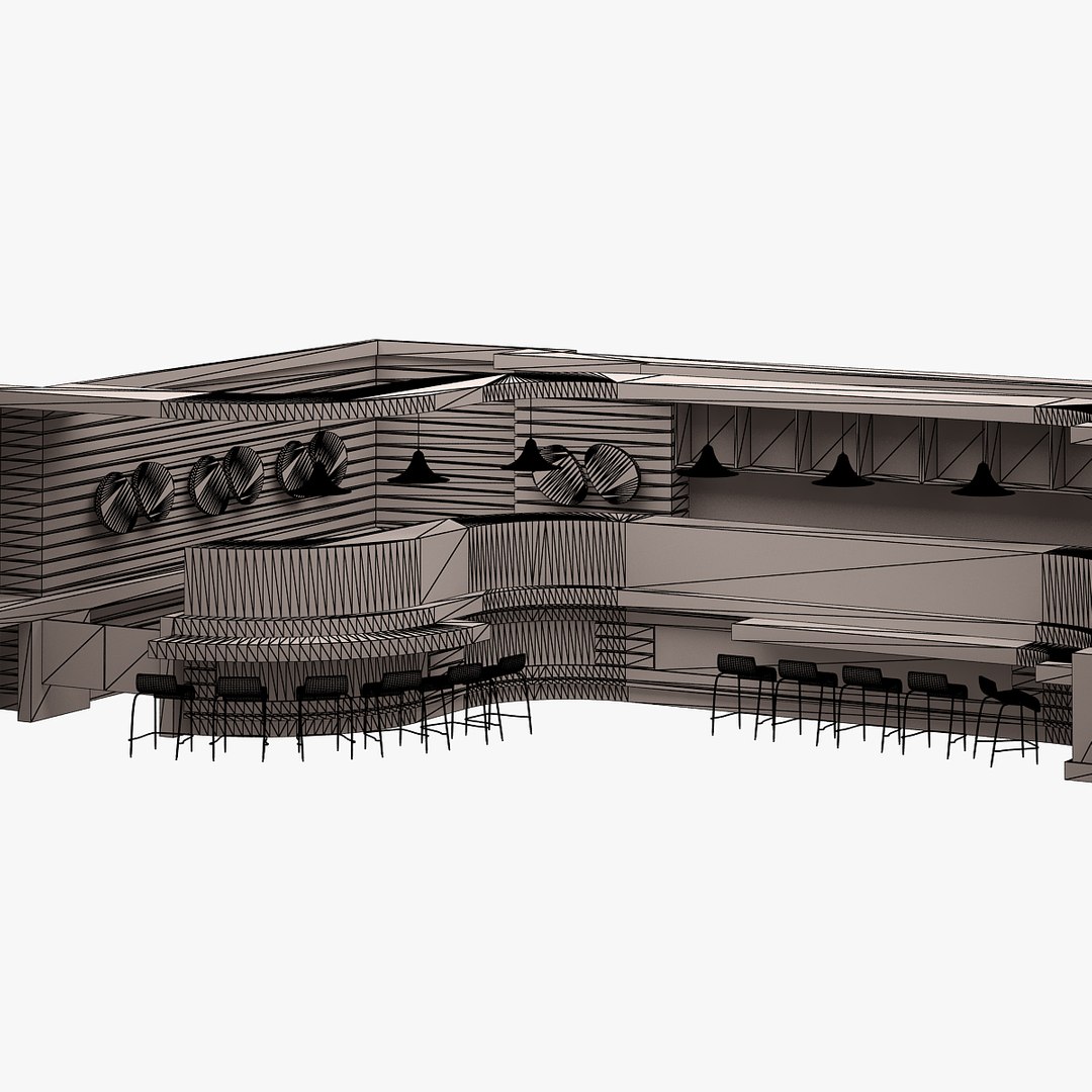 Bar Set 3d Model