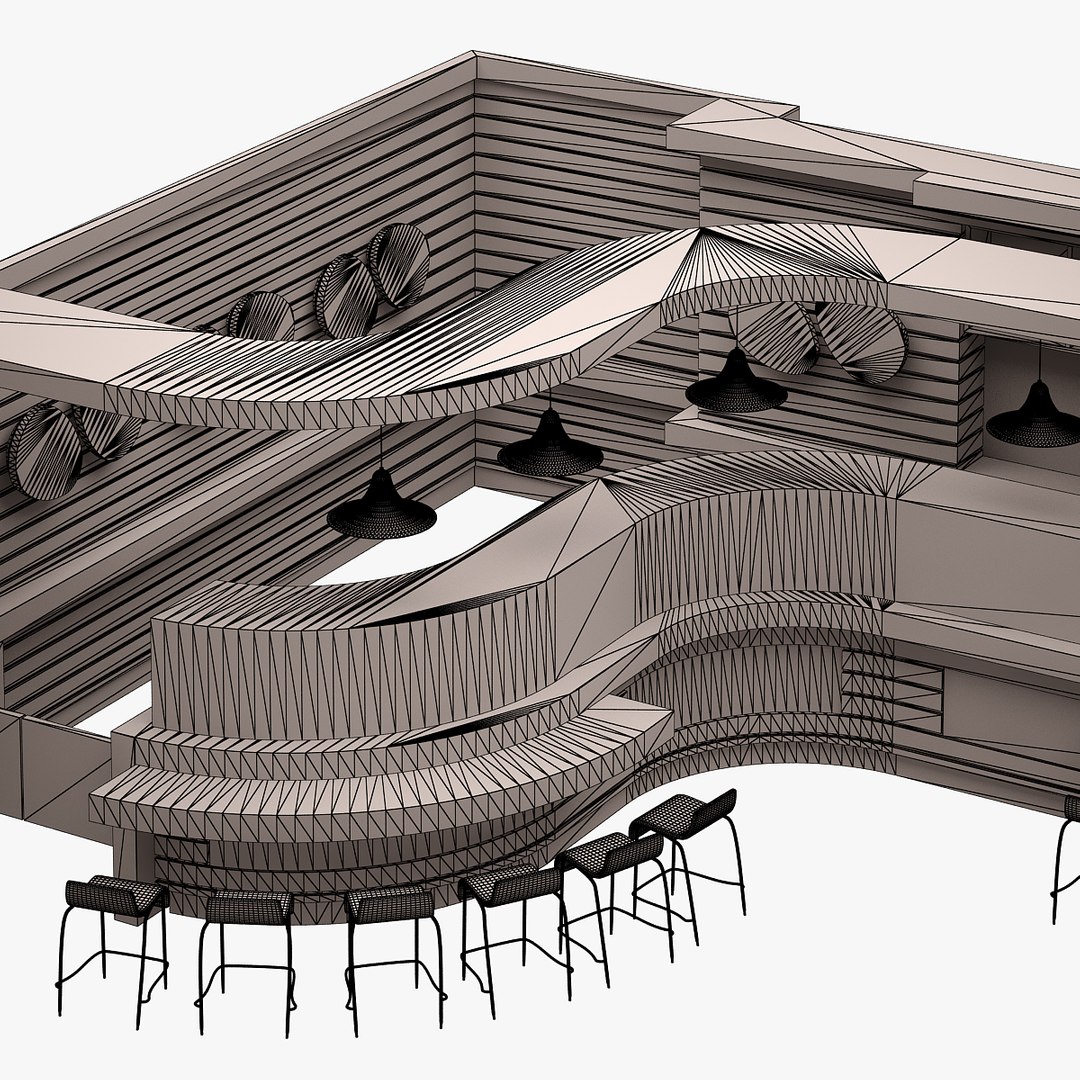 Bar Set 3d Model