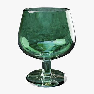 Brandy Glass Vintage 3D