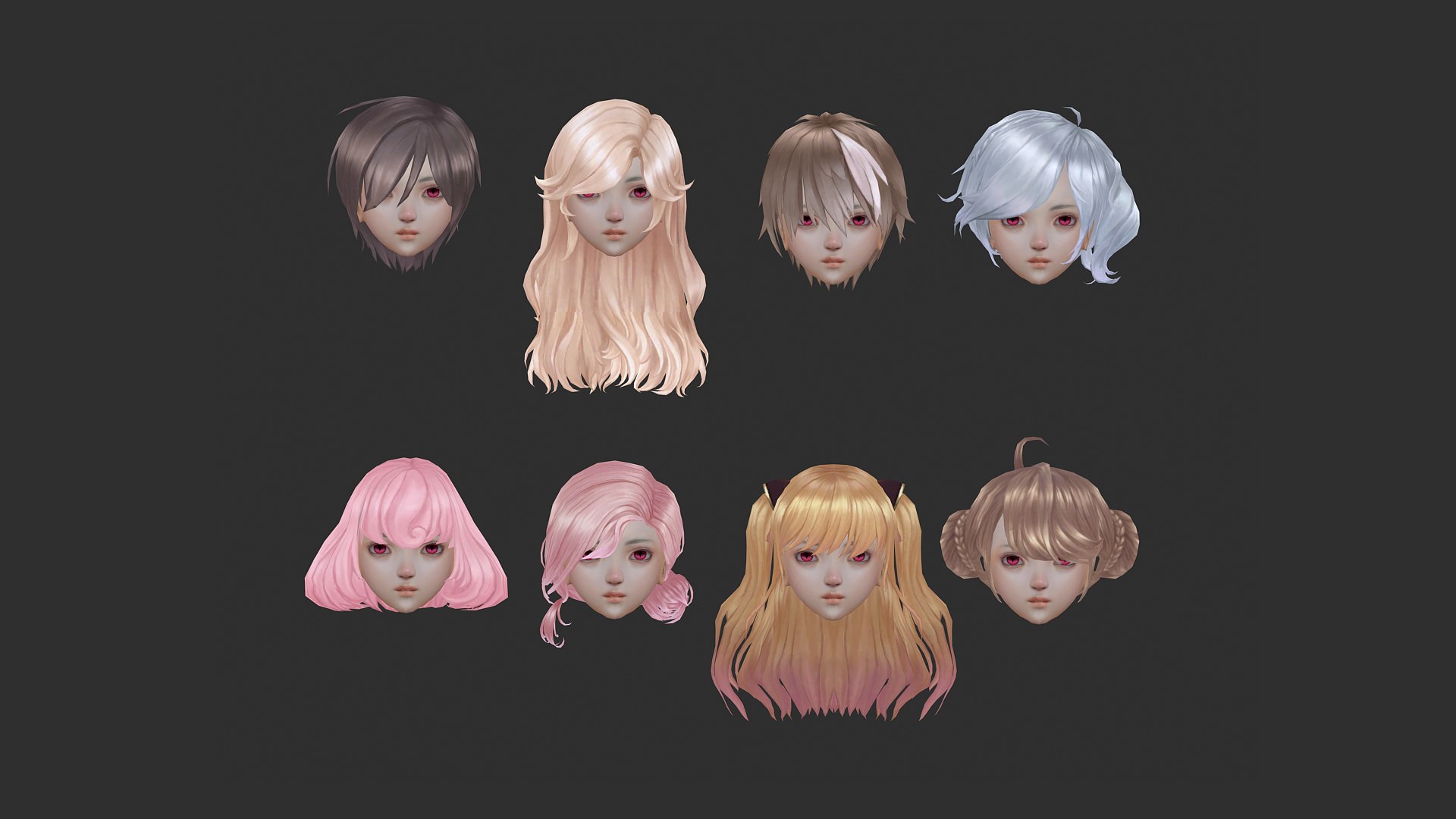 3D Model Hair Style 02 - TurboSquid 2176043