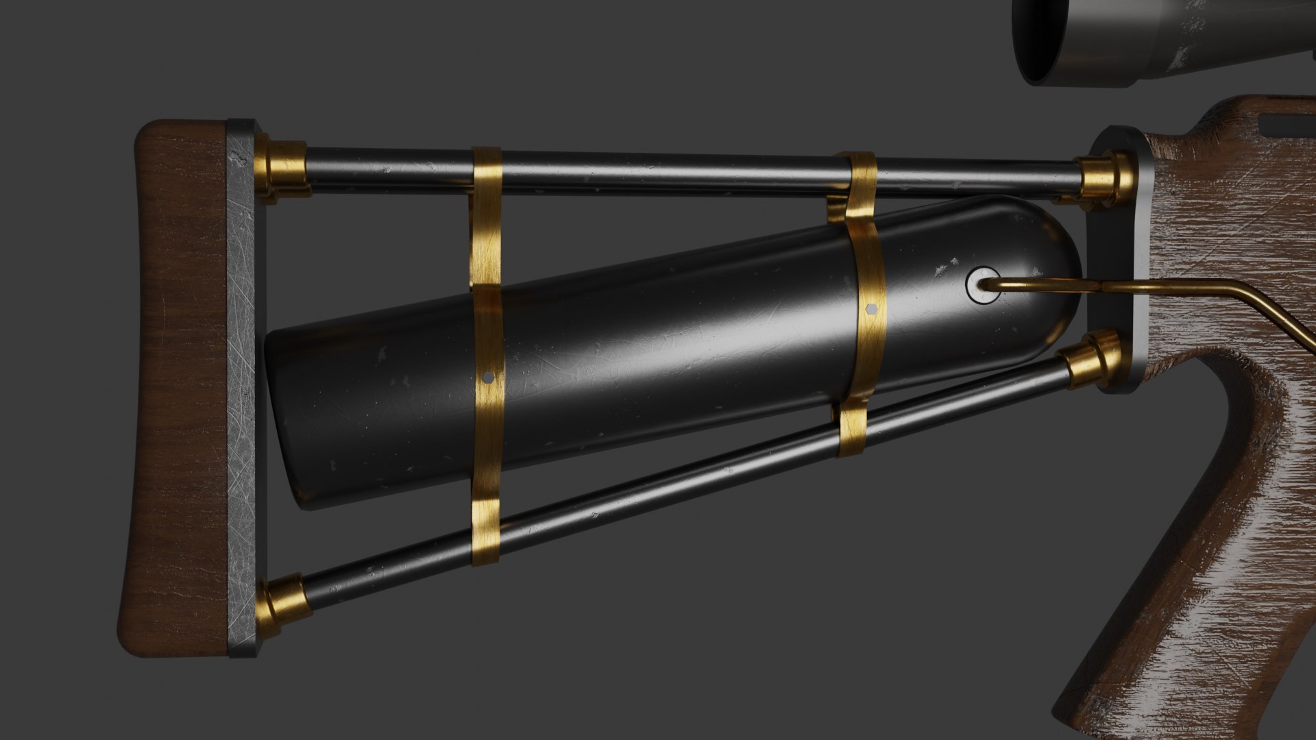 3d Steampunk Era Sniper Rifle Turbosquid 2129132