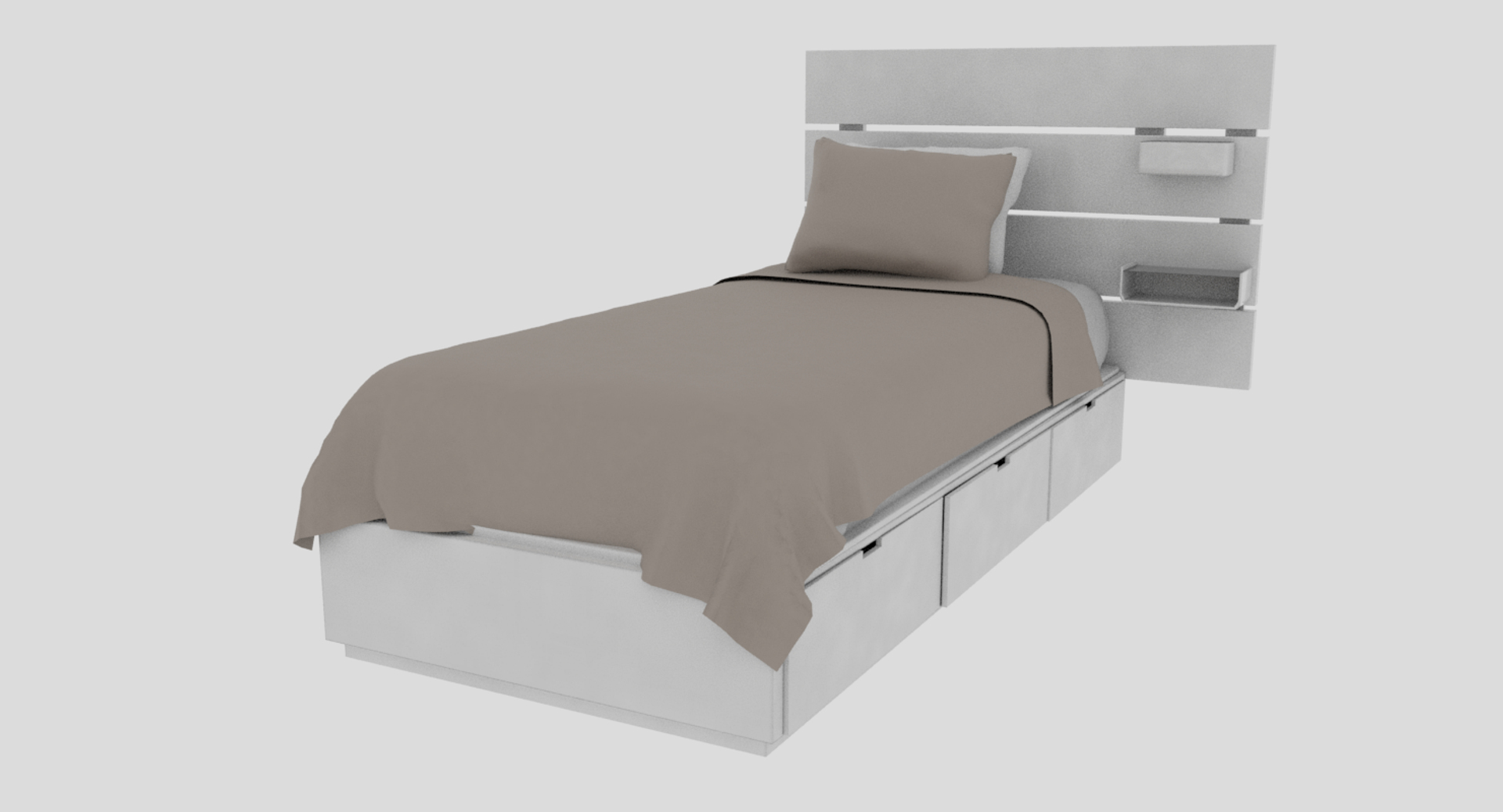 Bed modern 3D model - TurboSquid 1408743