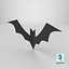 Morcego decorativo de Halloween - Low Poly pronto para jogos